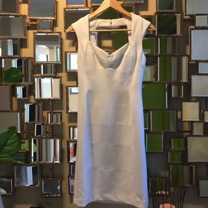 White House Black Market white bodycon dress!!